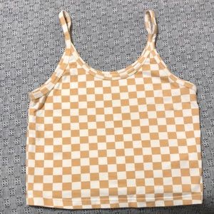 Arq tank in check print